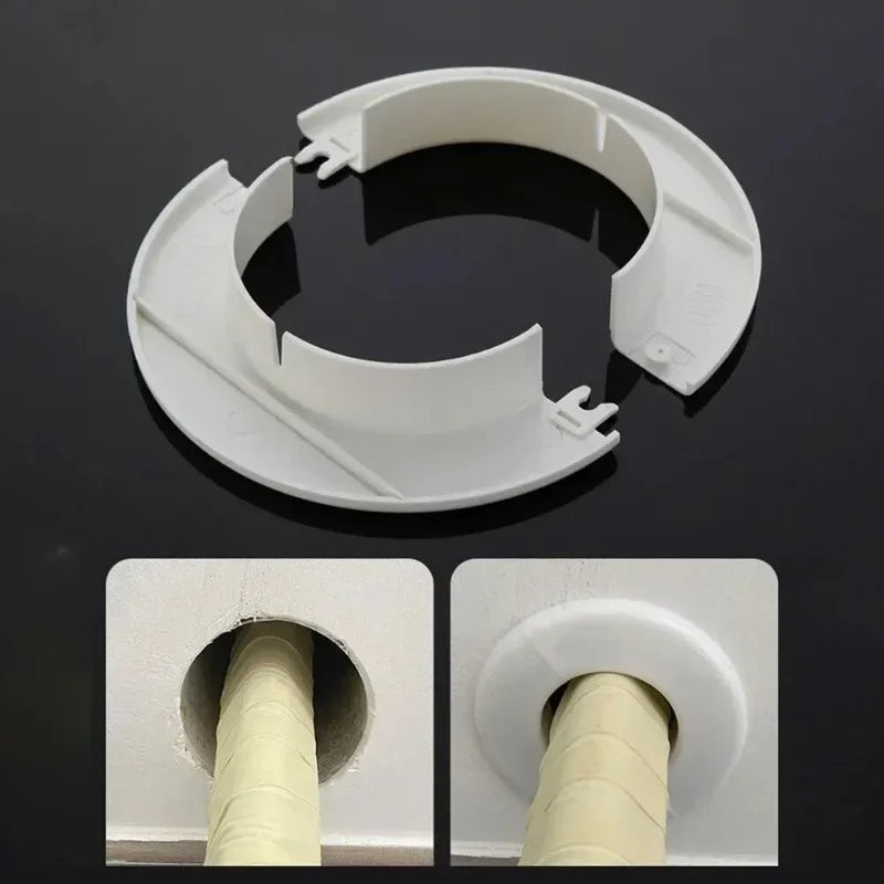 1pc Plastic Air Conditioning Pipes Wall Decorative Cover Cable Entry Cable Passage 40mm 50mm 55mm 60mm 70mm 80mm Hole Cover Oasis Select