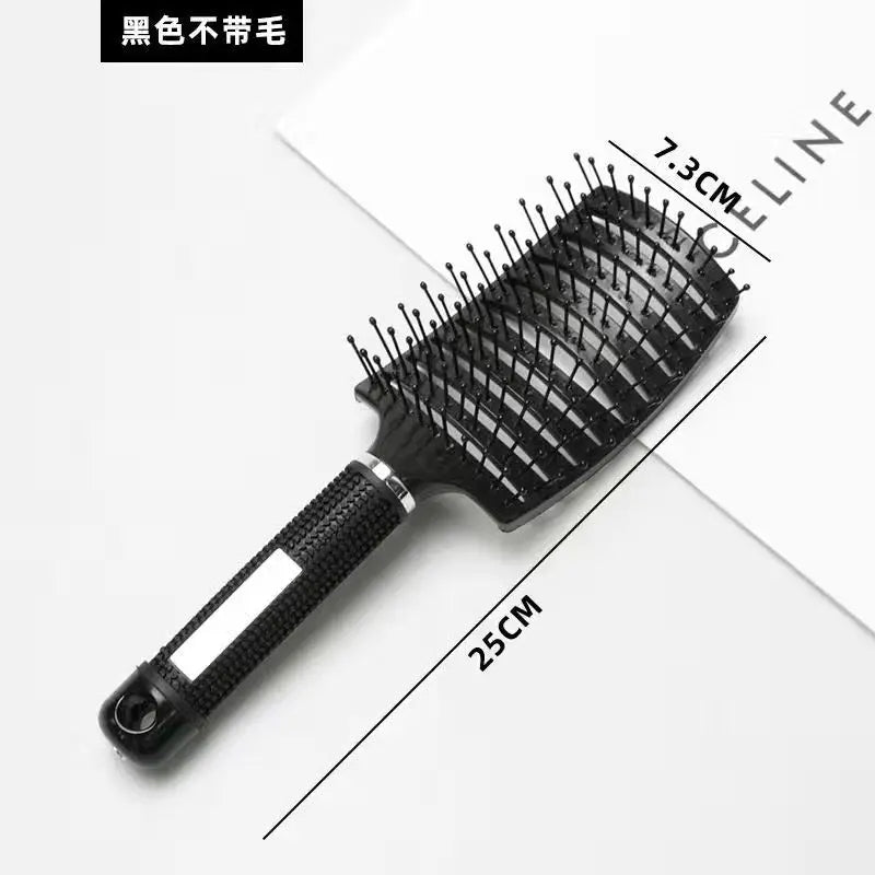 Professional Curved Vented Detangling Brush – Wet & Dry Hair