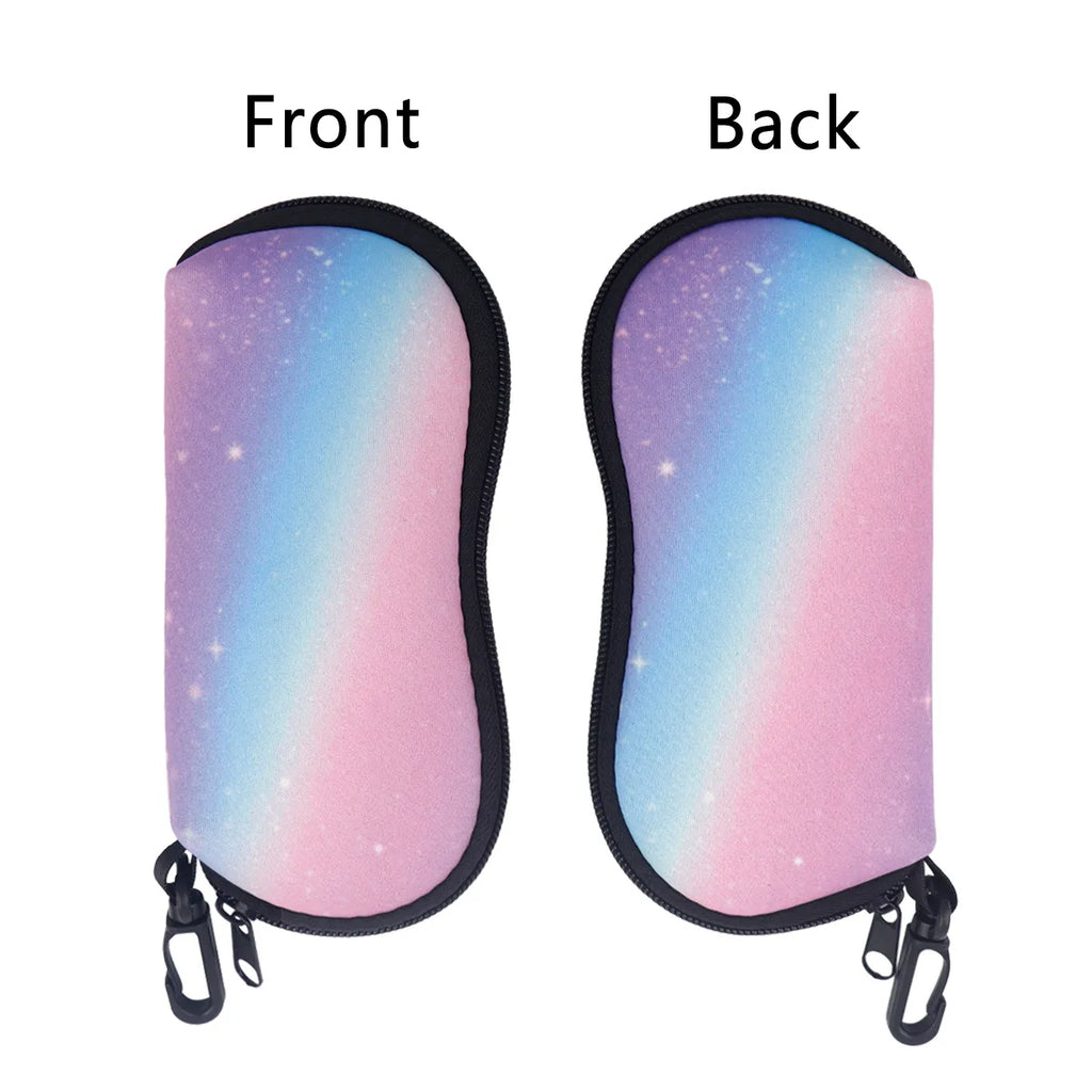 Starry Sky Glasses Case Unisex Travel Sunglasses Protector Box Glasses Bag Fashion Zipper Storage Box Portable Soft Case Oasis Select Style A