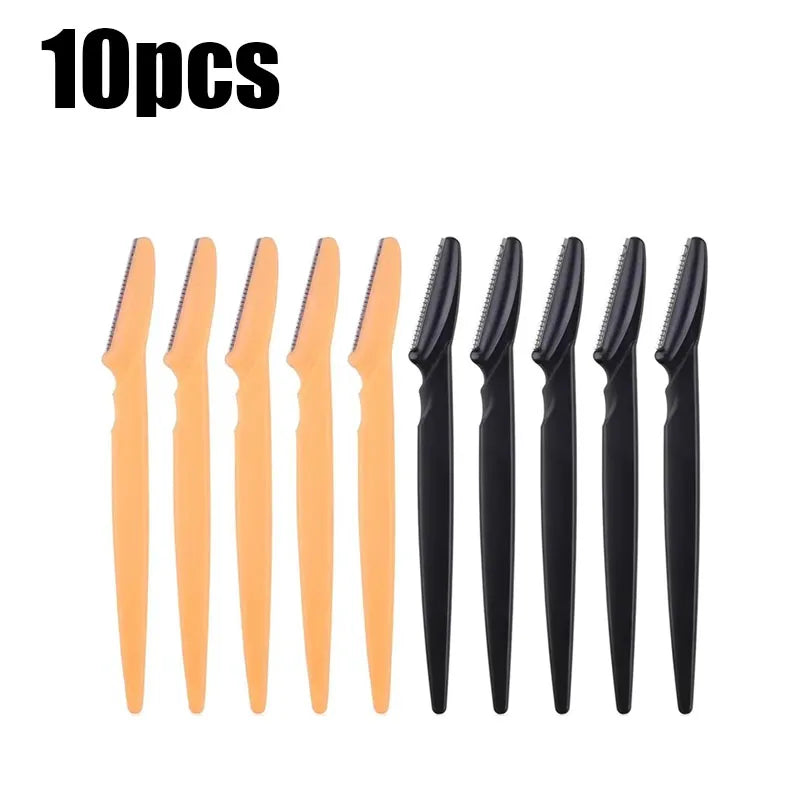 5/10Pcs Eyebrow Trimmer Makeup Tools Safe Eye Brow Razor Face Body Hair Removal Shaver Blades Woman Eyebrows Shaping Knife Oasis Select 10pcs mix 1