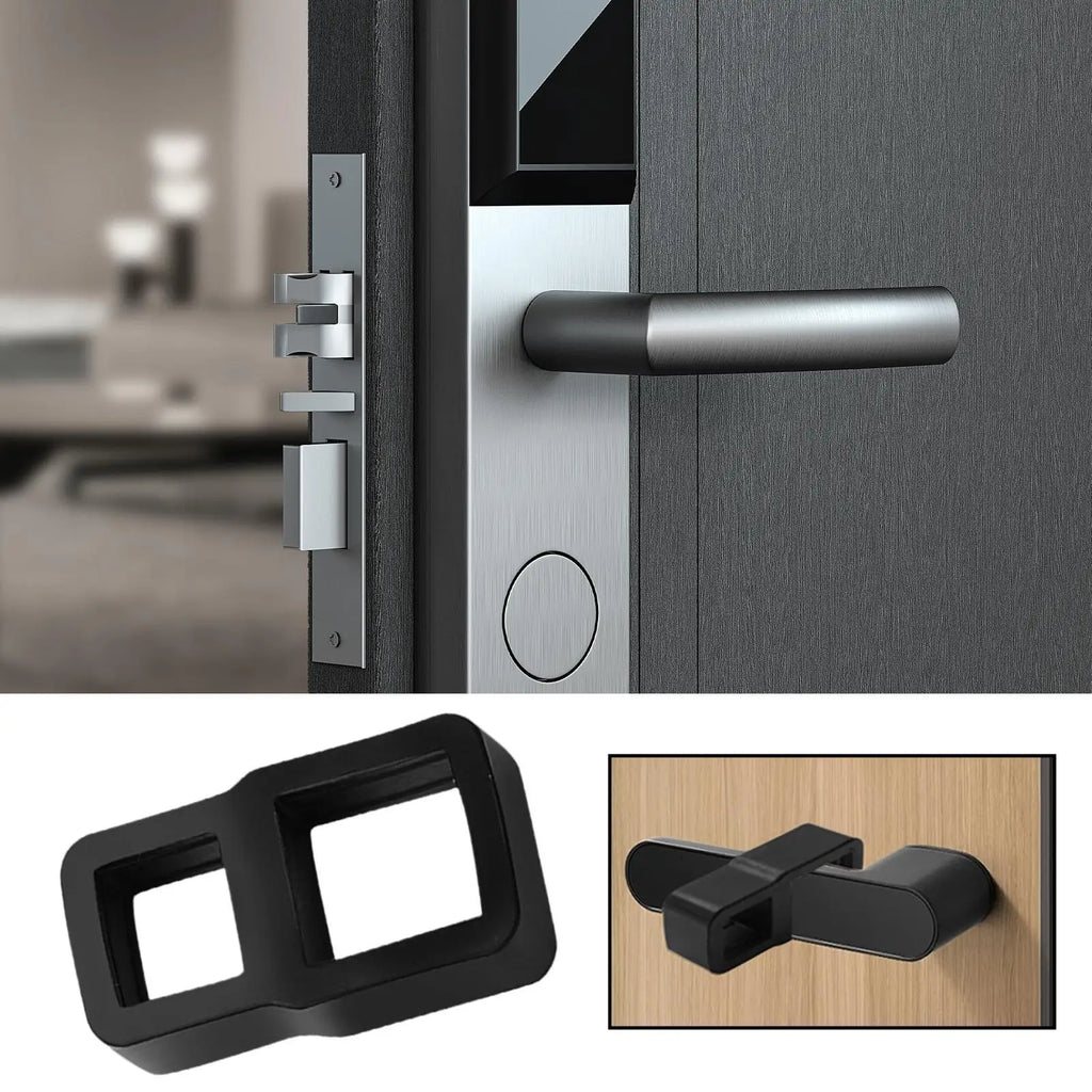 Door Knob Stopper Soft Silicone Door Handle Protective Stopper Detachable Door Stopper Furniture Protection buffer For Study Oasis Select