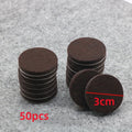 18-128pcs Chair Table Leg Felt Pads Floor Scratch Protector Self Adhesive Mute Non-slip Feet Mat for Furniture DIY Accessories Oasis Select Round 3cm 50pcs