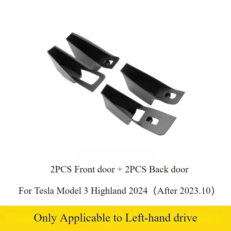 For Model Y/3/3+ Model Y Juniper 2025 Front Rear Car Door Storage Box Inner Handle All-inclusive Storage Box Car Accessories Oasis Select New M3 4PCS