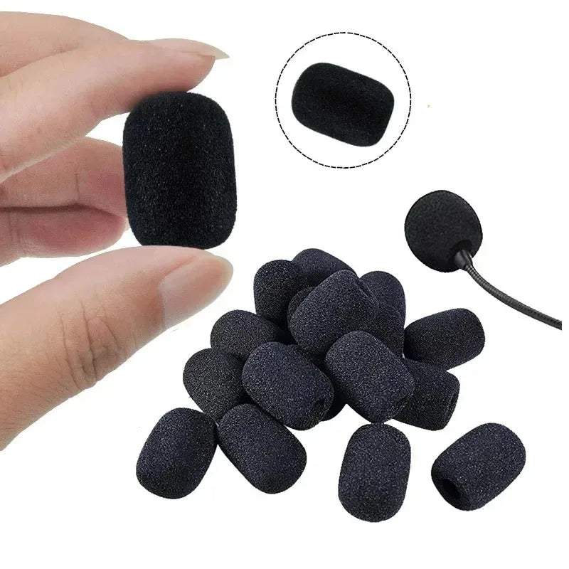 5-50Pcs Mic Protector Replacement Headset Foam Covers Windscreen Windshield Sponge Covers Microphone Cover for Meeting Mic Oasis Select