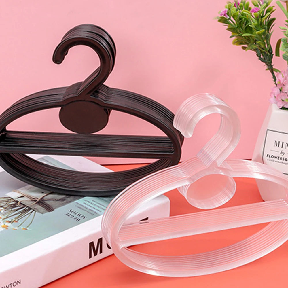 20pcs Oval Scarf Shawl Tie Holder Circle Shape Coat Hanger Multifunctional Clothes Display Rack Holder Organizer Space Saving Oasis Select