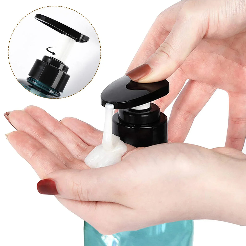 Shampoo Conditioner Body Wash Dispenser Set, Printed Letters Bathroom Soap Bottle Dispenser, Shower Pump Shampoo Dispenser Oasis Select