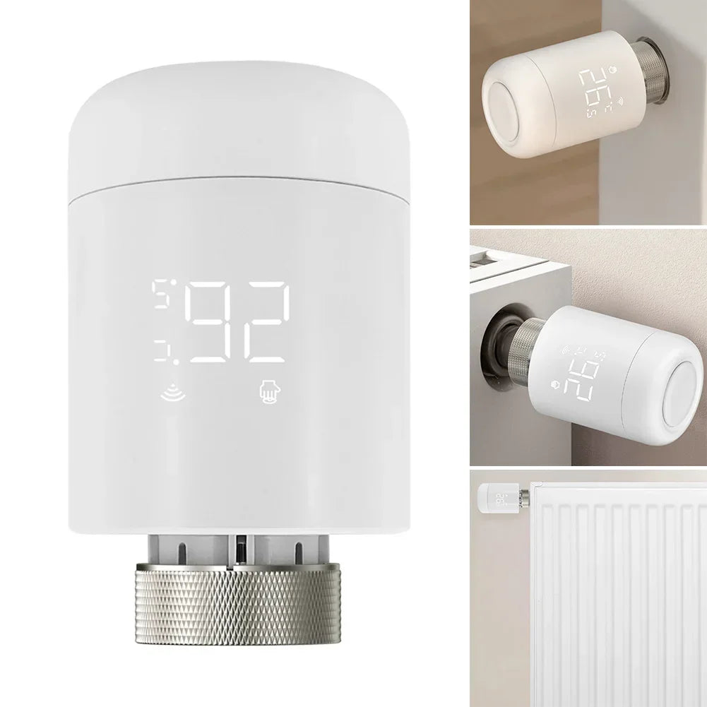 Smart Thermostatic Valve 11.1×9.5×6.8cm For Adjusting Your Home Temperature For For SMART LIFE Or For TUYA App Oasis Select