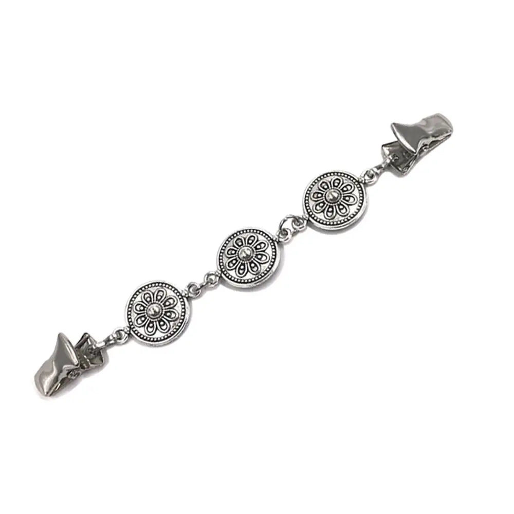 Retro Alloy Cardigan Clip | Vintage X-Shape Sweater Fastener