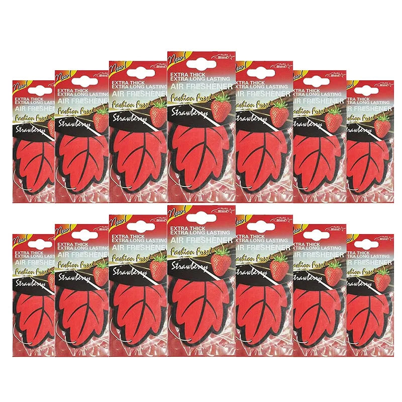 7/14/21PCS Car Air Freshener Smell Car Perfume For Car Interior Accessories Air Freshener Customization Oasis Select strawberry-14pcs