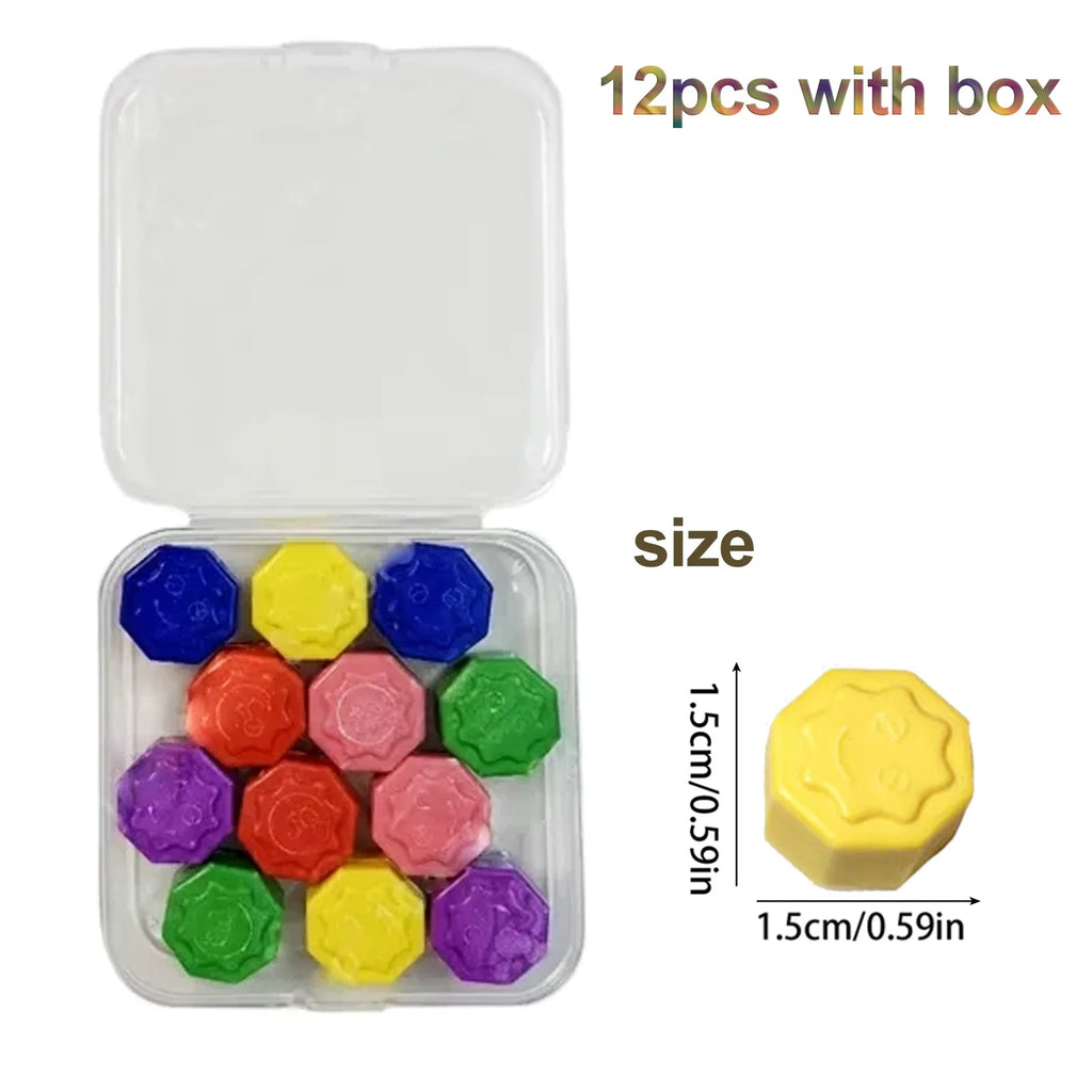 6/12PCS Korea Traditional Play Game Gonggi Jack Stone Pebbles Set Box Exercise Colorful Fun Stress Relief Toy Oasis Select 12PCS