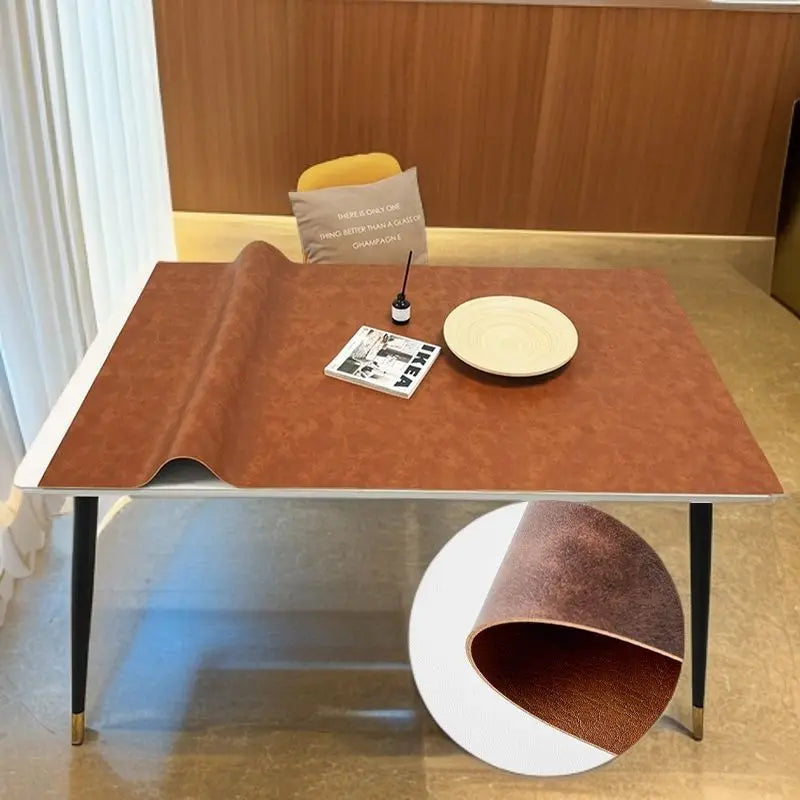 Leather-textured Computer Desk Mat Is Waterproof Dirt-resistant Wear-resistant and Heat-resistant. Mouse Mat and Office Desk Mat Oasis Select