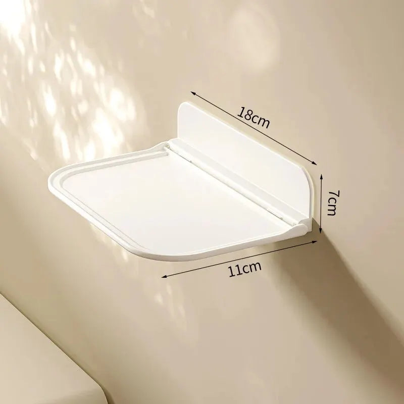 Folding Wall Mounted Shelf – Punch-Free Storage Rack & Holder Folding Wall Shelf Oasis Select S