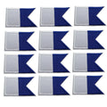 2/6/12PCS Scuba Diving Flag Embroidered Patch Iron On Patches Backpack Bag Flag Patch 6*4CM Oasis Select 12PC