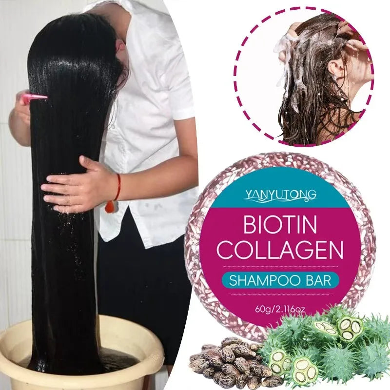 Biotin Shampoo Soap, Collagen Hair Soap, Deep Cleansing Hair Care, Moisturizing, Unisex, Suitable for all skin types Oasis Select