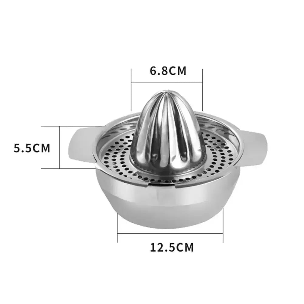 1pc Portable Stainless Steel Lemon Squeezer and Juicer with Bowl Container - Easy to Use and Convenient for Oranges, Lemons Oasis Select