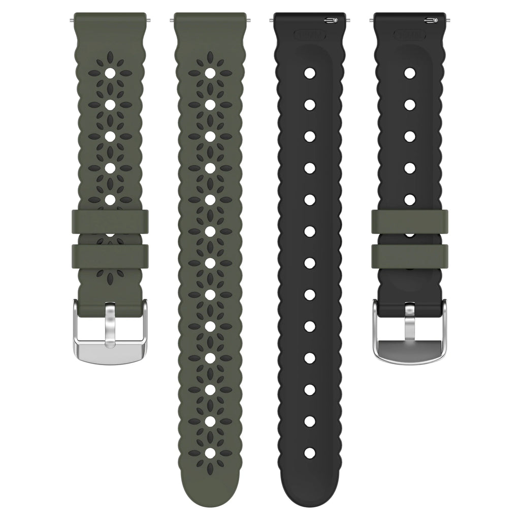 Silicone Watch Band 18mm 20mm – Huawei GT5, Samsung Galaxy Smartwatch Strap Oasis Select