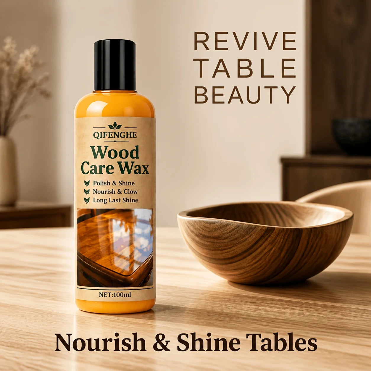 Wood Care Wax Polish – Glossy Hardwood Furniture Protection Furniture Polish Wax Oasis Select