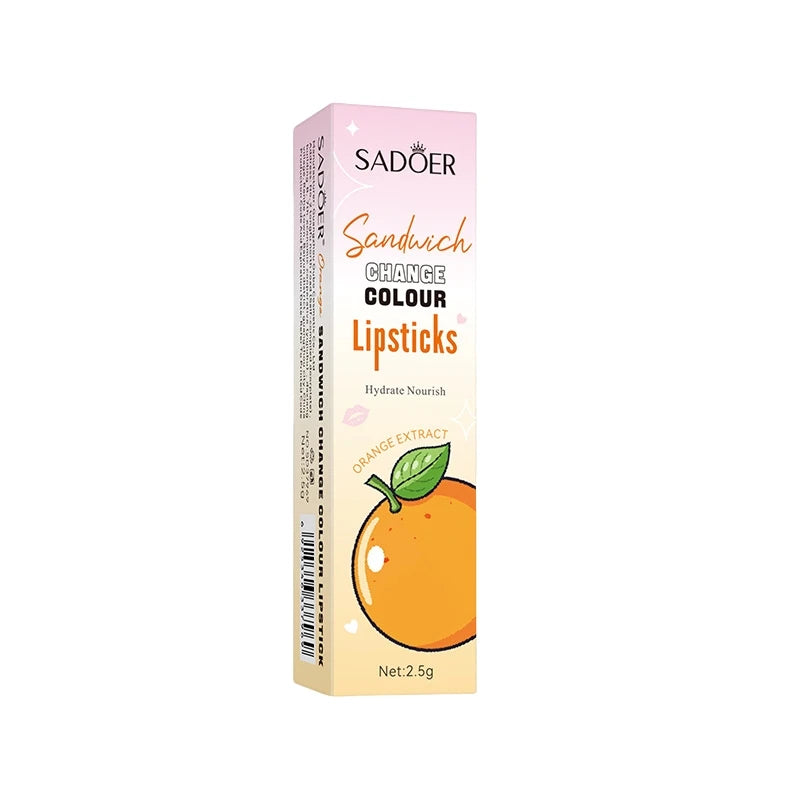 SADOER Orange Color-Changing Lip Balm | 3 or 5 Pack
