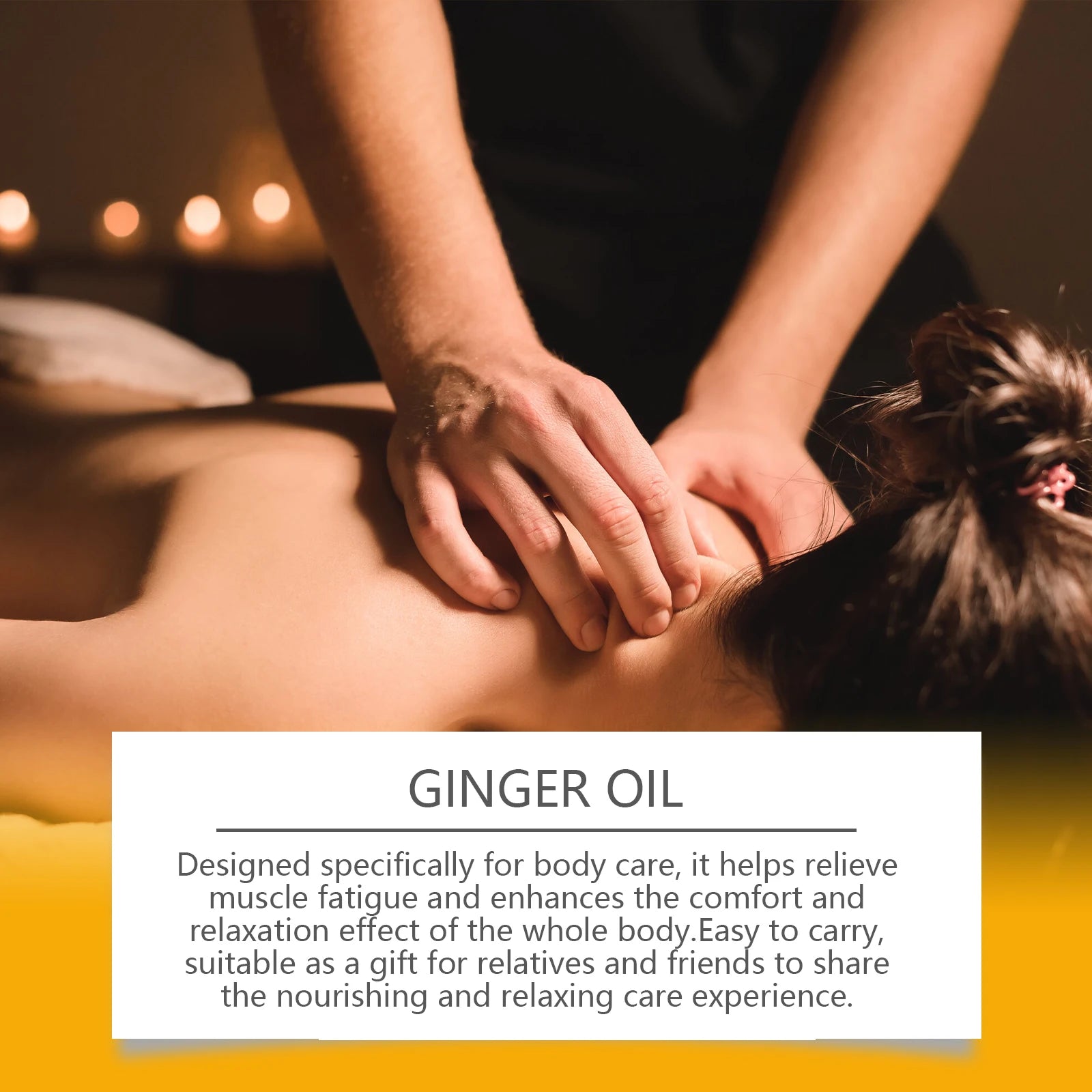 OceAura Ginger Body Massage Oil – Moisturizing & Tightening 100ml