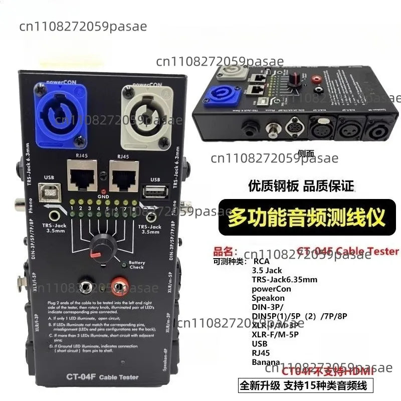 CT-20 Multifunctional XLR Audio Signal Line Cable Tester
