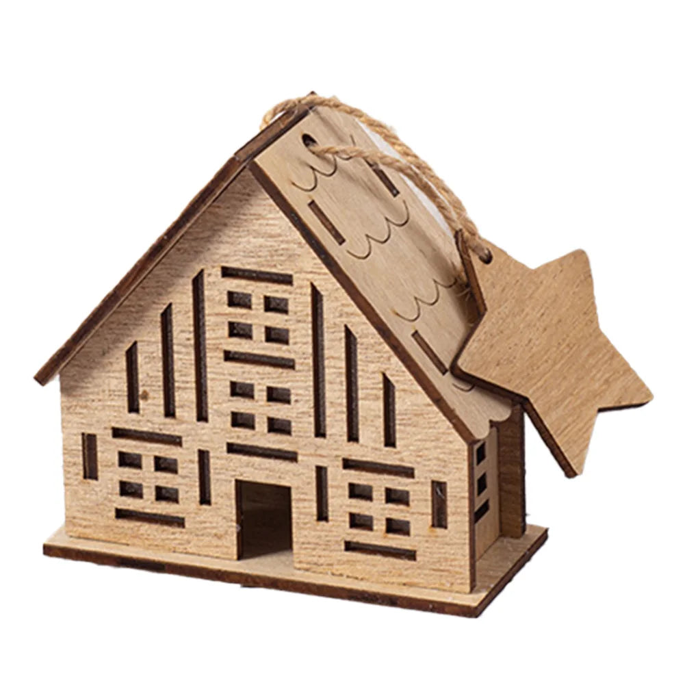 Battery-powered Lights Christmas Wooden Ornaments Versatile Use Handcrafted Ornaments Table Centerpieces Christmas Decoration Oasis Select XT observation 3 China Mainland