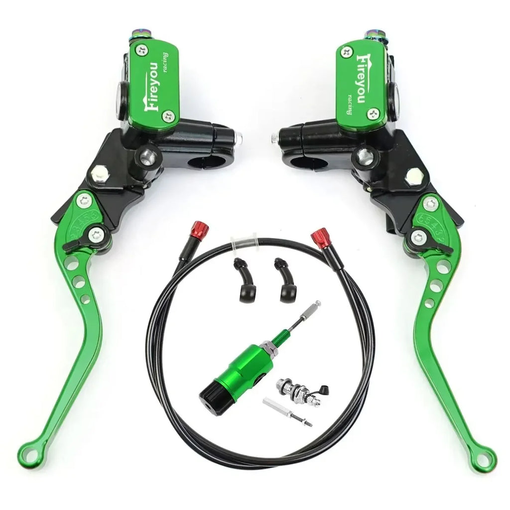 Motorcycle disc brake pump upper pump master cylinder modification accessories are universal Oasis Select green