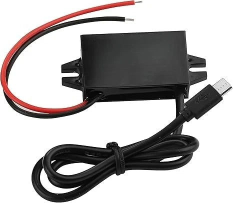 Waterproof 12V/24V To 5V 3A 15W Converter DC To DC Step Down Module Power Adapter Buck Voltage Transformer (Dual USB Connectors) Oasis Select Single micro 12V 24V 5V 3A