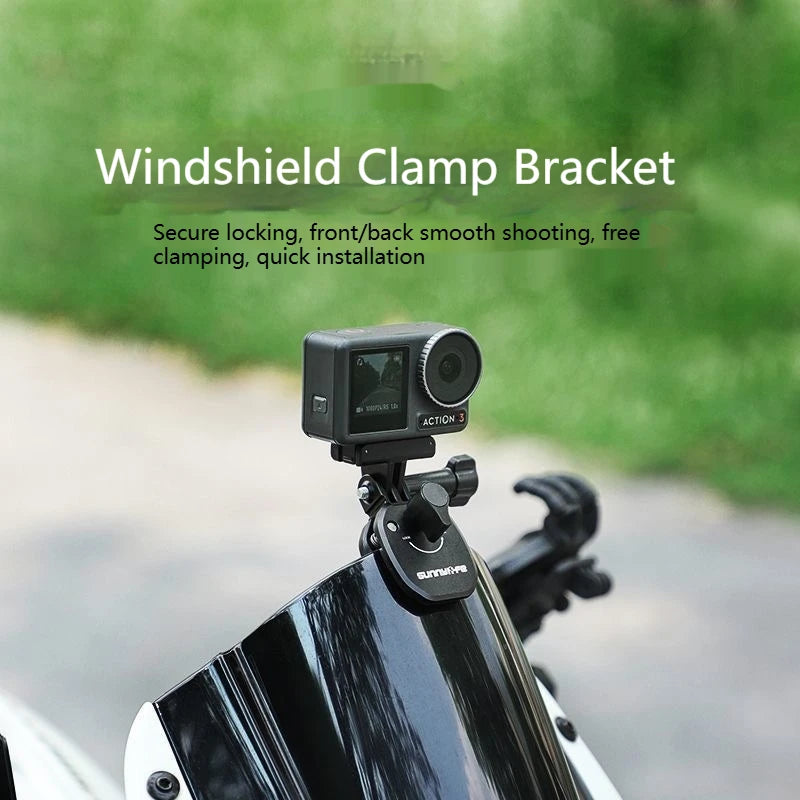 Sunnylife Metal Windshield Clip Mount for GoPro, DJI & Insta360