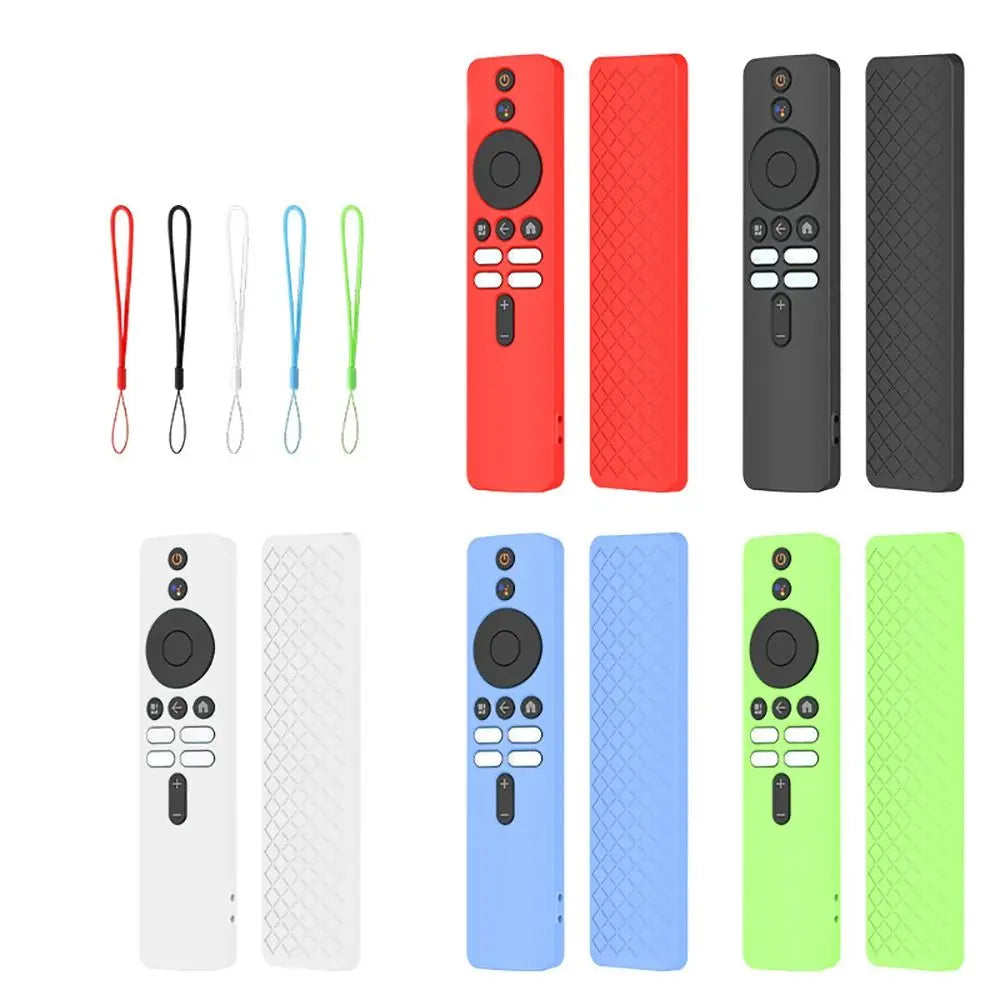 Protective Case Remote Control Case Plain Color Shockproof TV Stick Cover Silicone for Xiaomi TV Box S (2nd Gen) Oasis Select