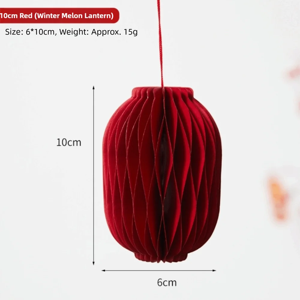 Red Honeycomb Paper Hanging Decoration with Tassel | New Year