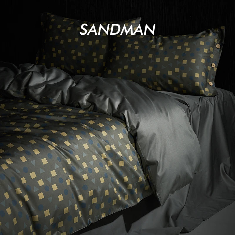 Four piece bed set 100 sateen high-end long staple cotton all-cotton sheet and quilt set bedding Oasis Select K Fitted Bed Sheet 1.5m bed 4-piece set