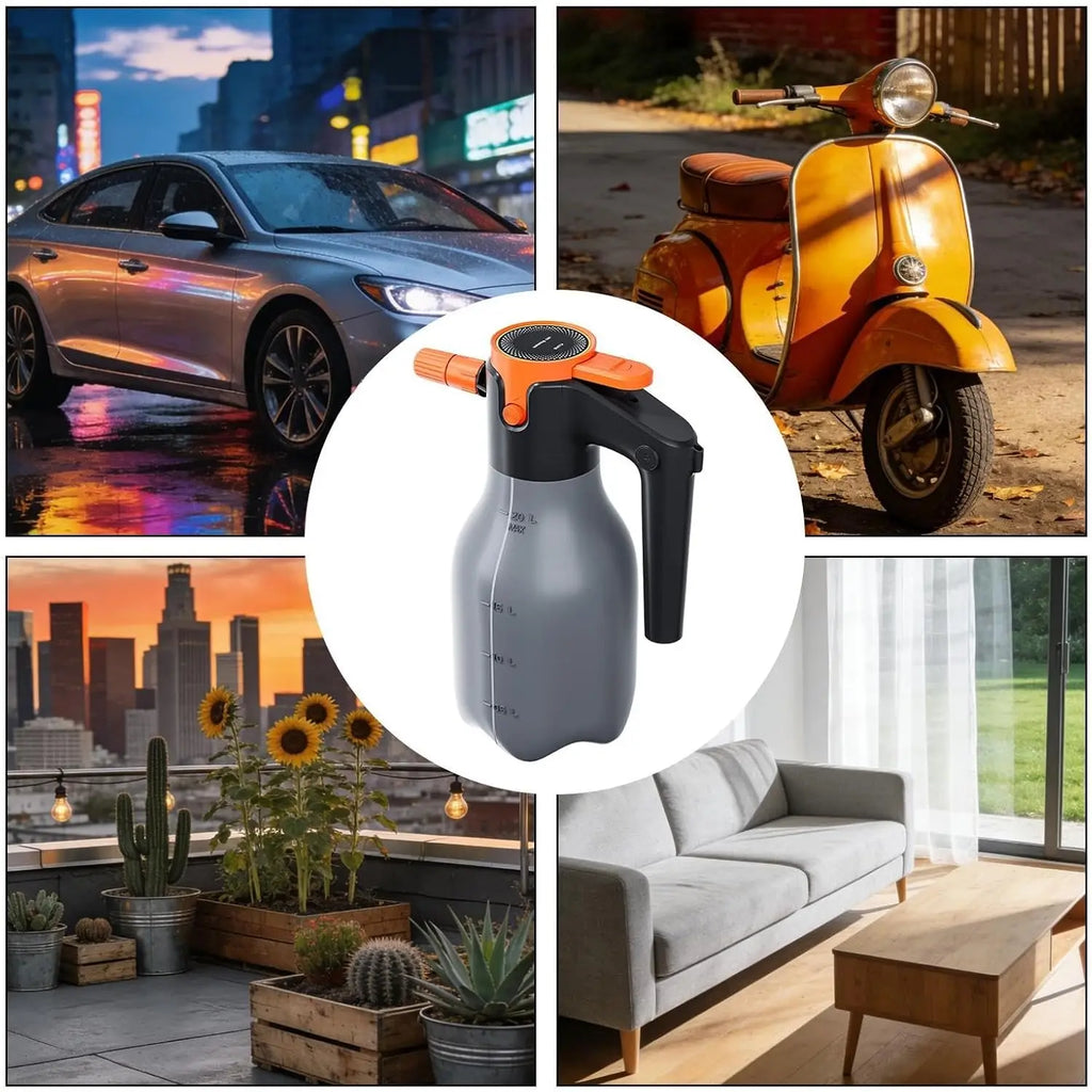 Multi-Purpose Car Detailing Electric Foam Sprayer Rechargeable Washer Kit High Pressure Large Capacity Outdoor Cleaning Tool Oasis Select