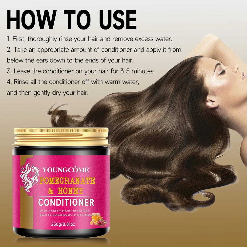 Pomegranate & Honey Leave-In Conditioner for Curly Hair 250g