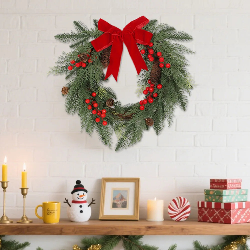 Indoor Outdoor Wreath Christmas Wreath Versatile Decorative Wreath Festive Door Hanging Wreath Holiday Atmosphere Oasis Select