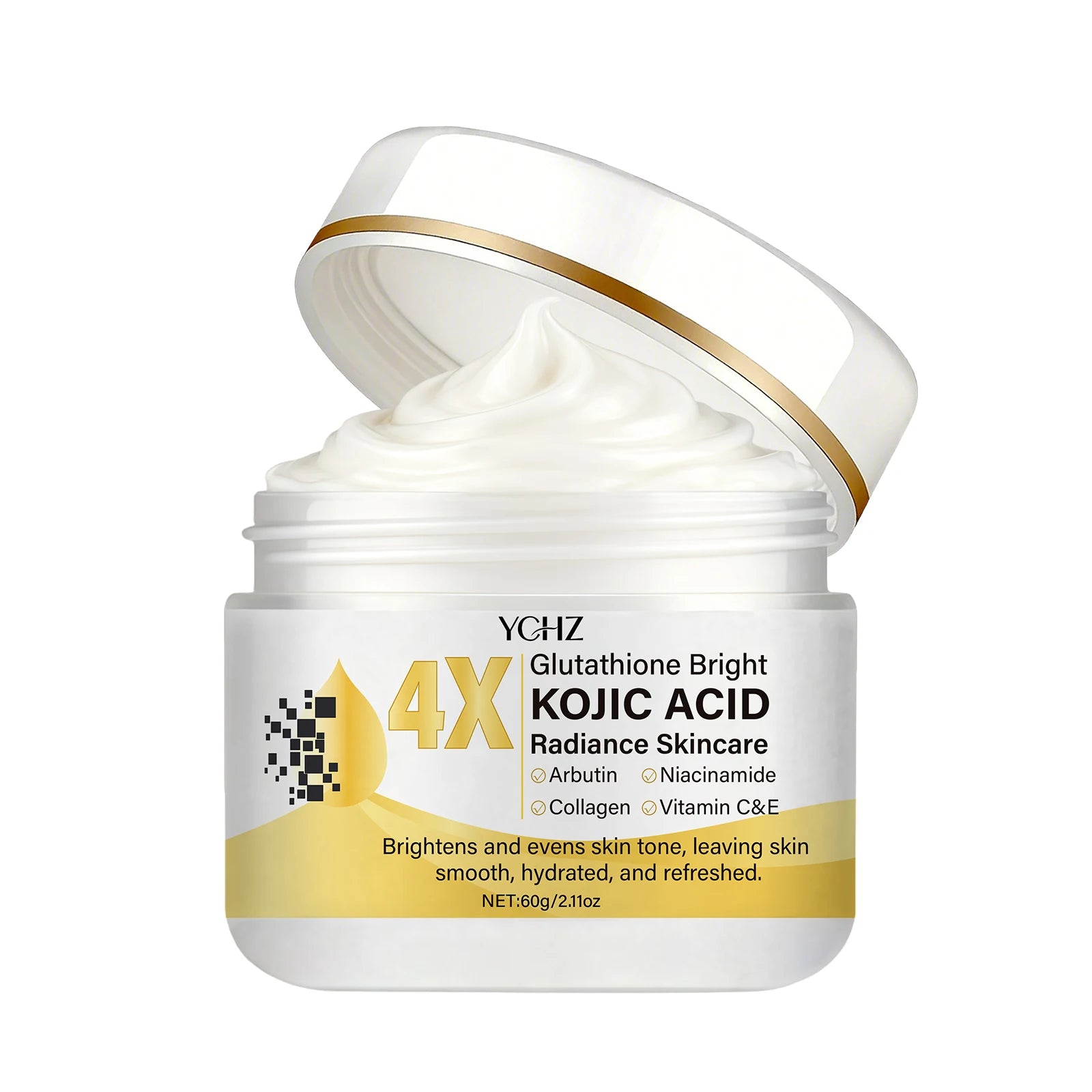 YCHZ Kojic Acid Brightening Cream – Dark Spot & Dullness 60g