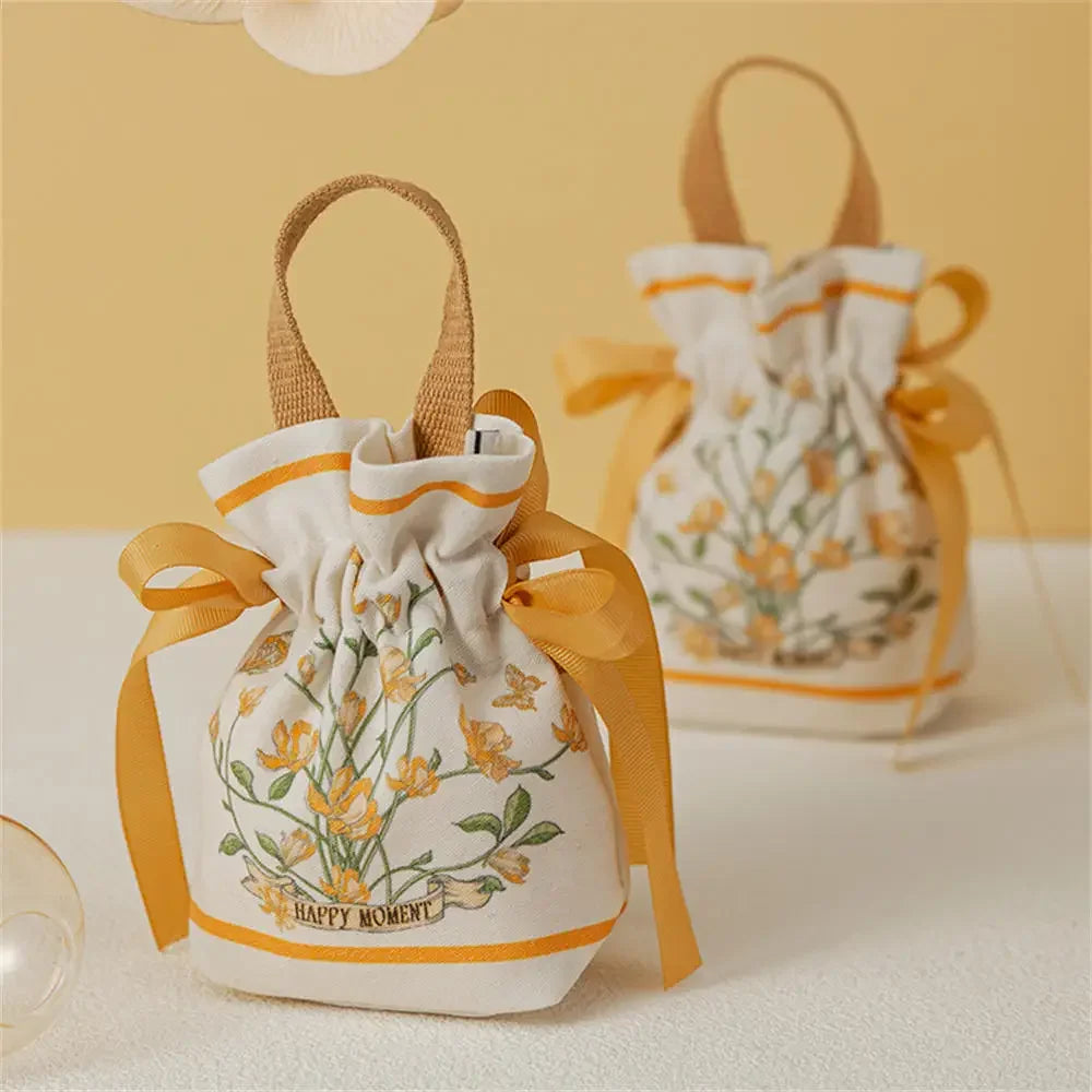 Canvas Drawstring Candy Gift Bags – Wedding & Party Favours