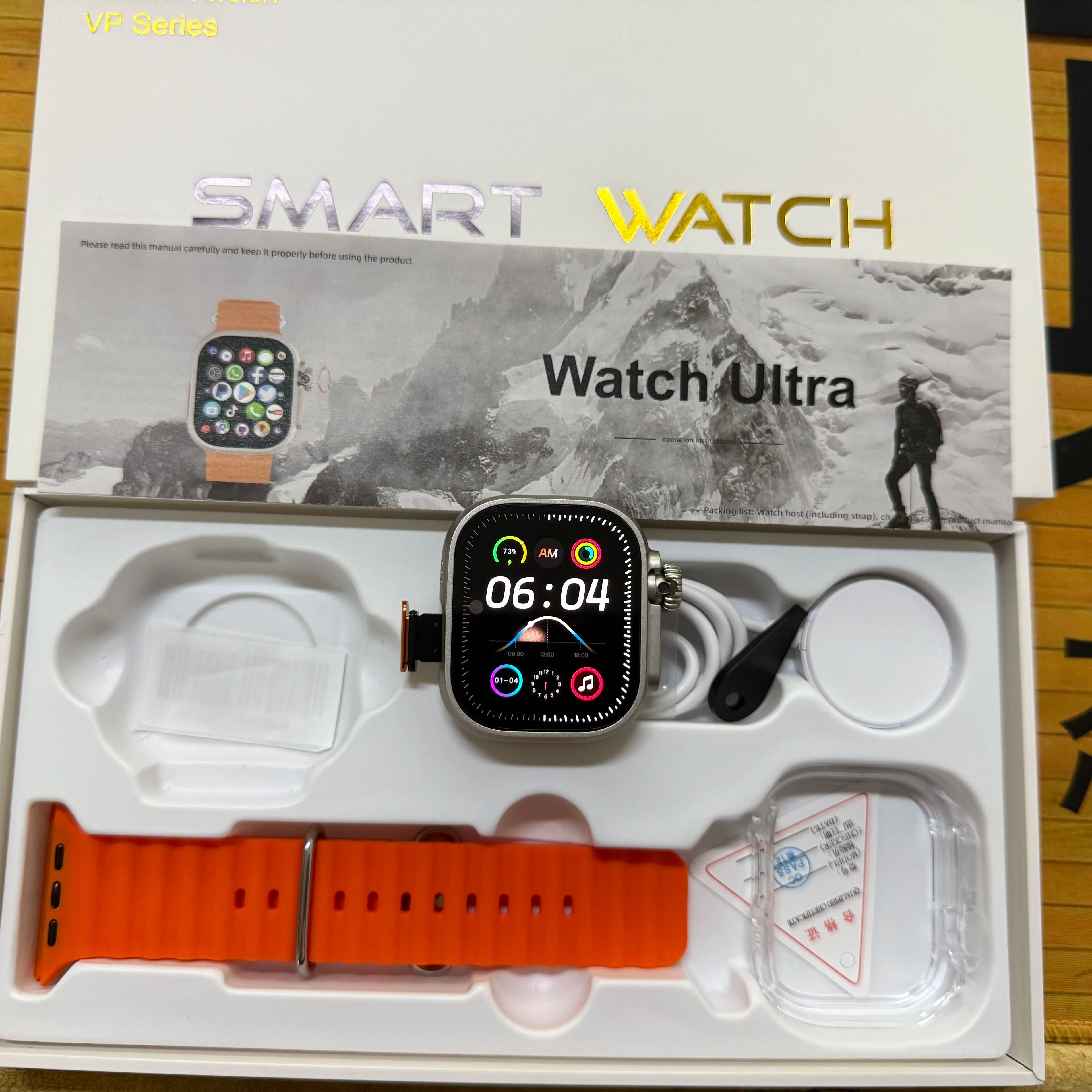 DW100 Pro+ Smartwatch Touch ID 5G Full Netcom Smart Watch Men With Play Store Free Download App WIFI GPS WIFI 2.29inch Amoled Oasis Select Silver Orange 4GB 32GB