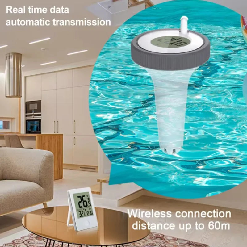 Wireless Floating Thermometer Water Thermometer Swimming Bath Water SPA Aquariums Thermometer for Swimming Pool Bathtub Hot Tub Oasis Select