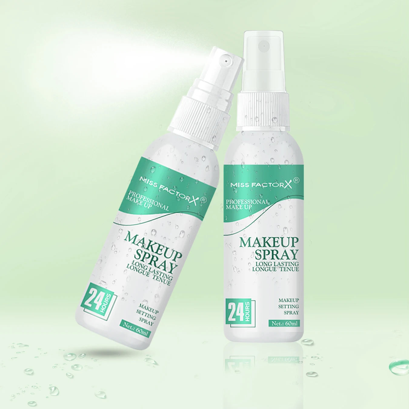 Waterproof Makeup Spray Face Set Lasting Award winning Makeup Spray Anti-smudge and Makeup Off Natural finish Oasis Select face setting
