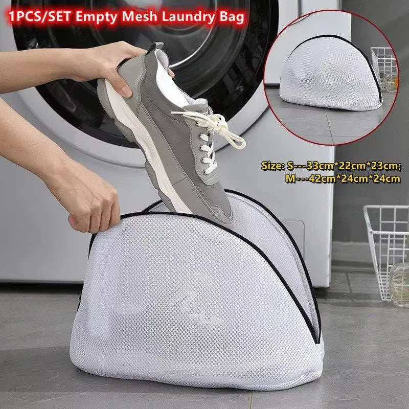 Mesh Laundry Bags with Zipper – Shoe & Delicates Wash Set of 3