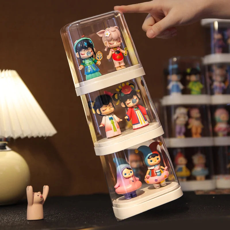 Acrylic display cabinet for collecting characters and blind box toys, equipped with high brightness sensing ambient lighting Oasis Select