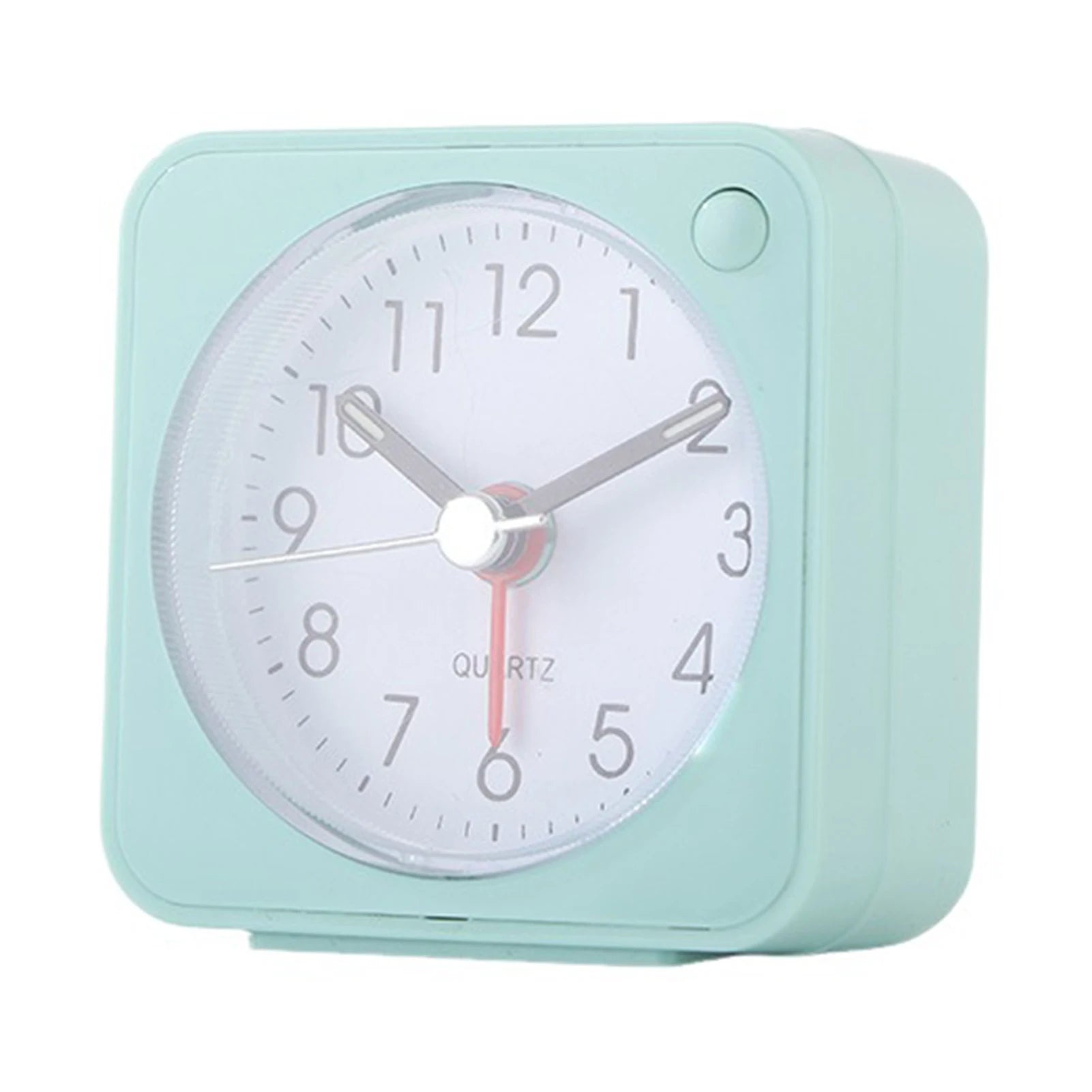 Mini Square Travel Alarm Clock – Silent, Compact & Night Light