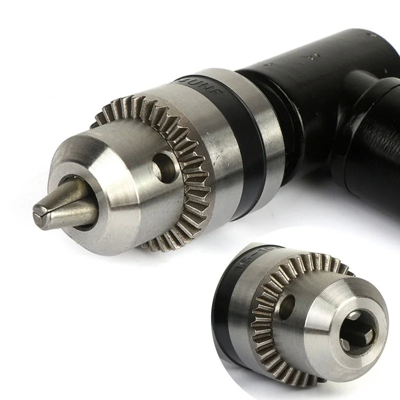90 Degree Black Right Angle Electric Drill Corner Tool Aluminum Alloy Turning Tool Iron Chuck Adapter Narrow Space Drilling Tool Oasis Select