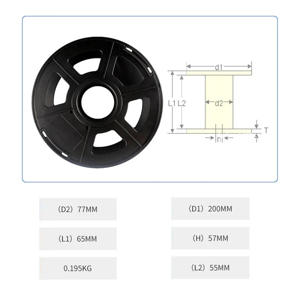 Empty Cable Wire Wrap Reel Drum For Christmas Lights Rope Leads Cables Filament Plastics 3D Printers Filament Empty Cable Reel Oasis Select