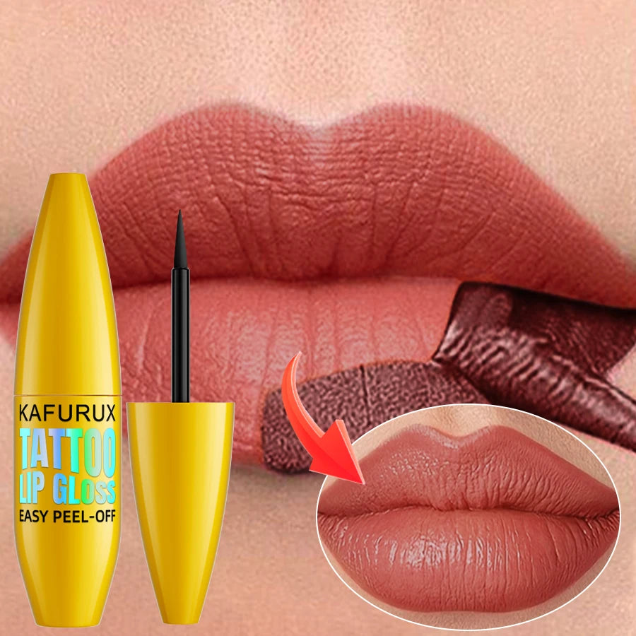 KAFURUX Korean Matte Peel-Off Lip Tint – 7 Colors Lip Stain