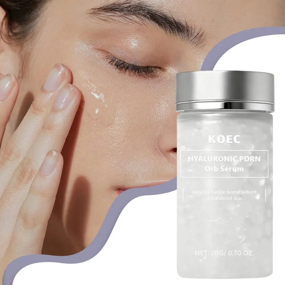 KOEC Spherical Particle Essence 20ml Hyaluronic PDRN Salmon Particles, Quick-Absorbing Burst Hydration Facial Essence Oasis Select