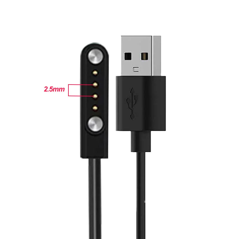 Universal Magnetic Smartwatch Charging Cable – 2 & 4 Pin USB Smartwatch Charging Cable Oasis Select W67