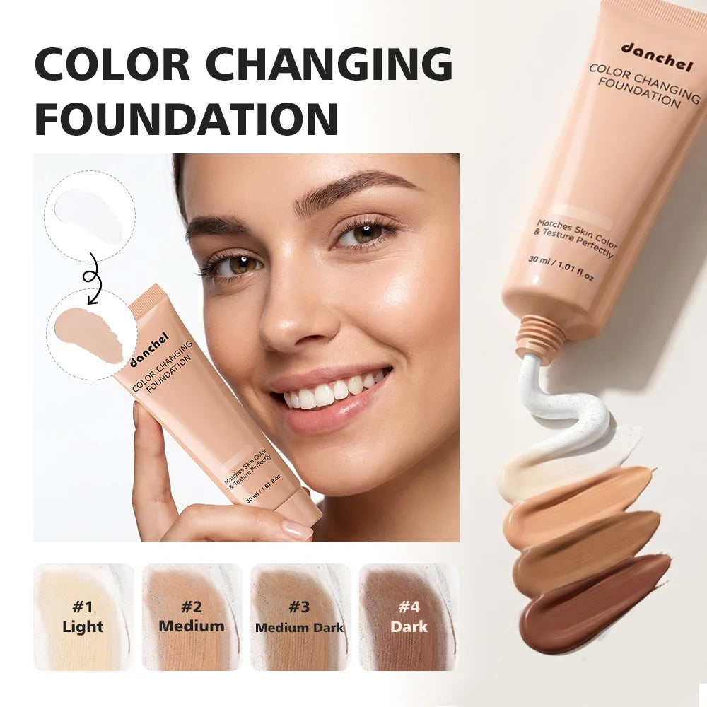 30ml Hydrating Color Changing Foundation, Lightweight Isolation Even Skin Tone Natural BB Cream Oasis Select