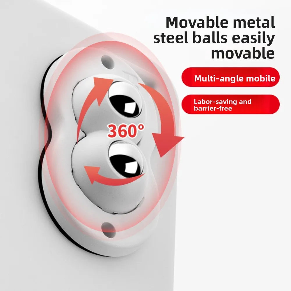 Wheels For Furniture Stainless Steel Roller Self Adhesive Caster Home 360 Degree Load Bearing Swivel Universal Wheel Oasis Select