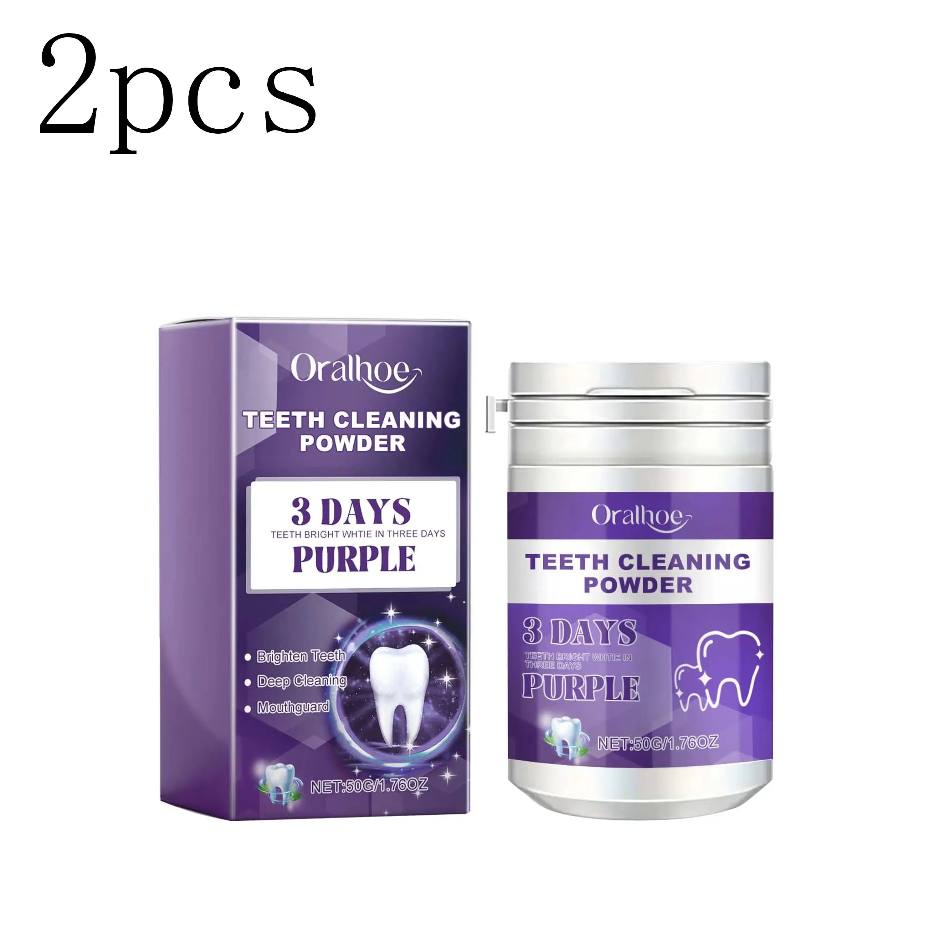 Purple Tooth Cleaning Powder – Whiten, Freshen & Clean Tooth Cleaning Powder Oasis Select 2boxed